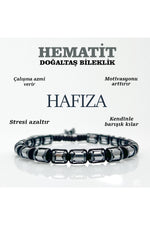 Sertifikalı Hematit Doğaltaş Bileklik 6 Mm, B943