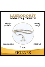 Sertifikalı Labrodorit Doğaltaş Tesbih 6 Mm, T211