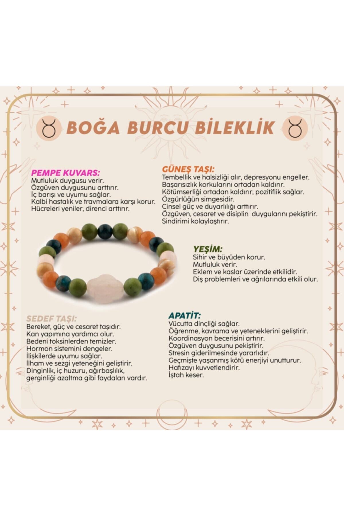 Sertifikalı Boğa Burcu Bileklik B046