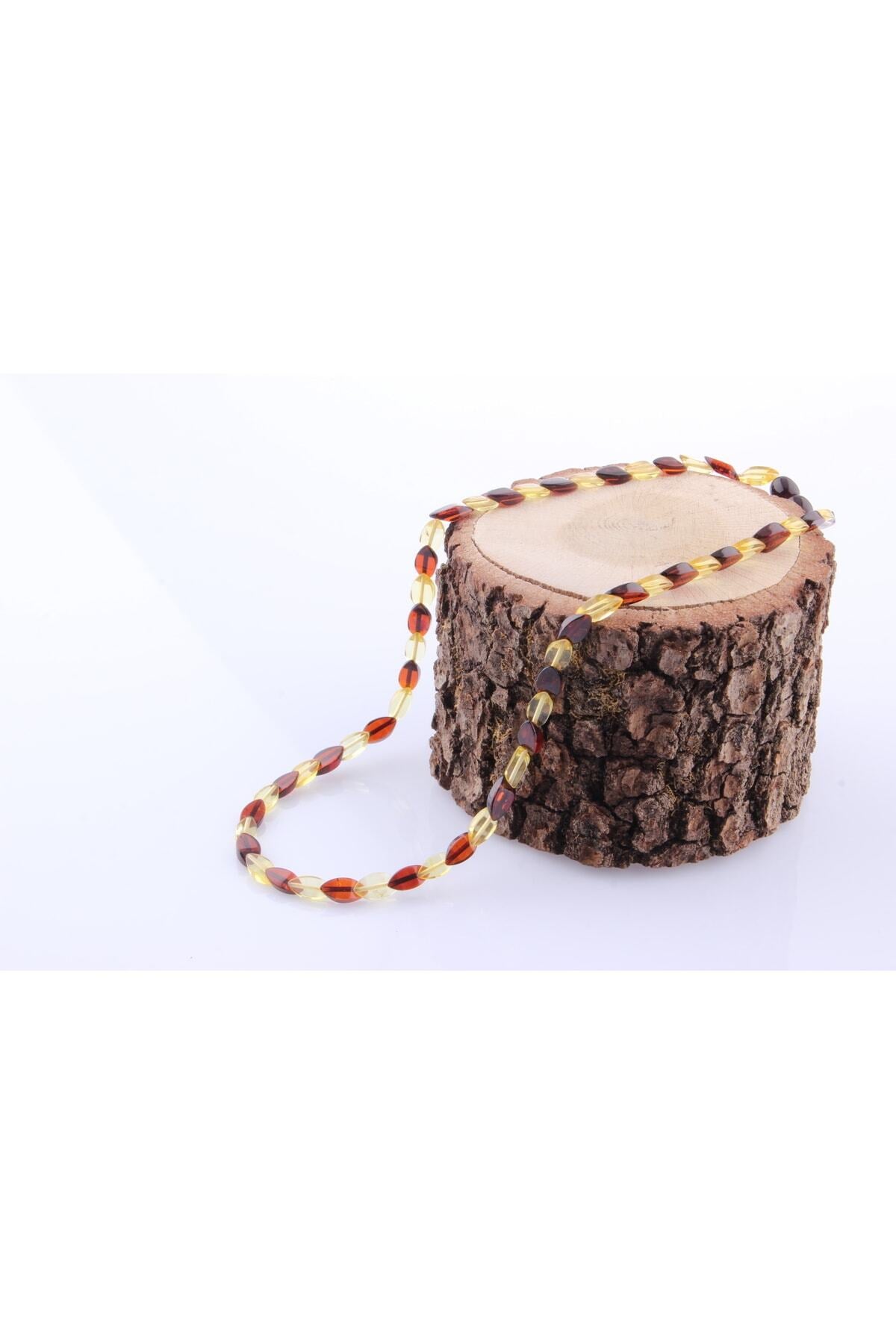 Sertifikalı Kehribar (fosilleşmiş Çam Reçinesi) Kolye M395