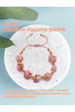 Güneş Taşı Doğal Taş Merdiven Kapama Naturel Kesim Bileklik Özel Tasarım