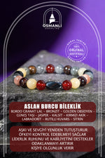 Aslan Burcu Doğal Taş 8mm Hematit Bileklik