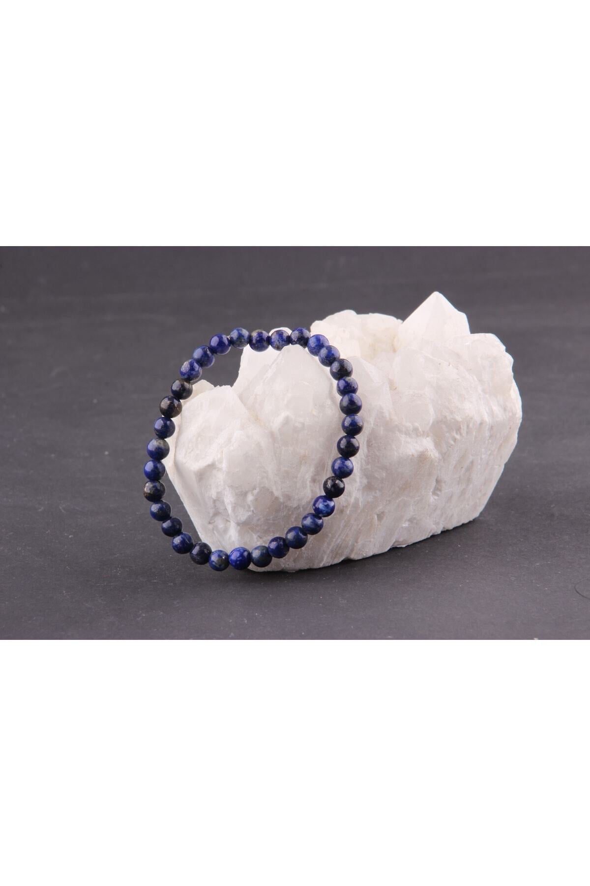 Sertifikalı Lapis Lazuli Doğal Taş Bileklik 6 Mm - B834