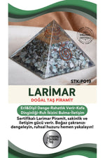 Sertifikalı Larimar Doğal Taş Piramit P019