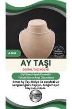 Ay Taşı Kolye 4 Mm