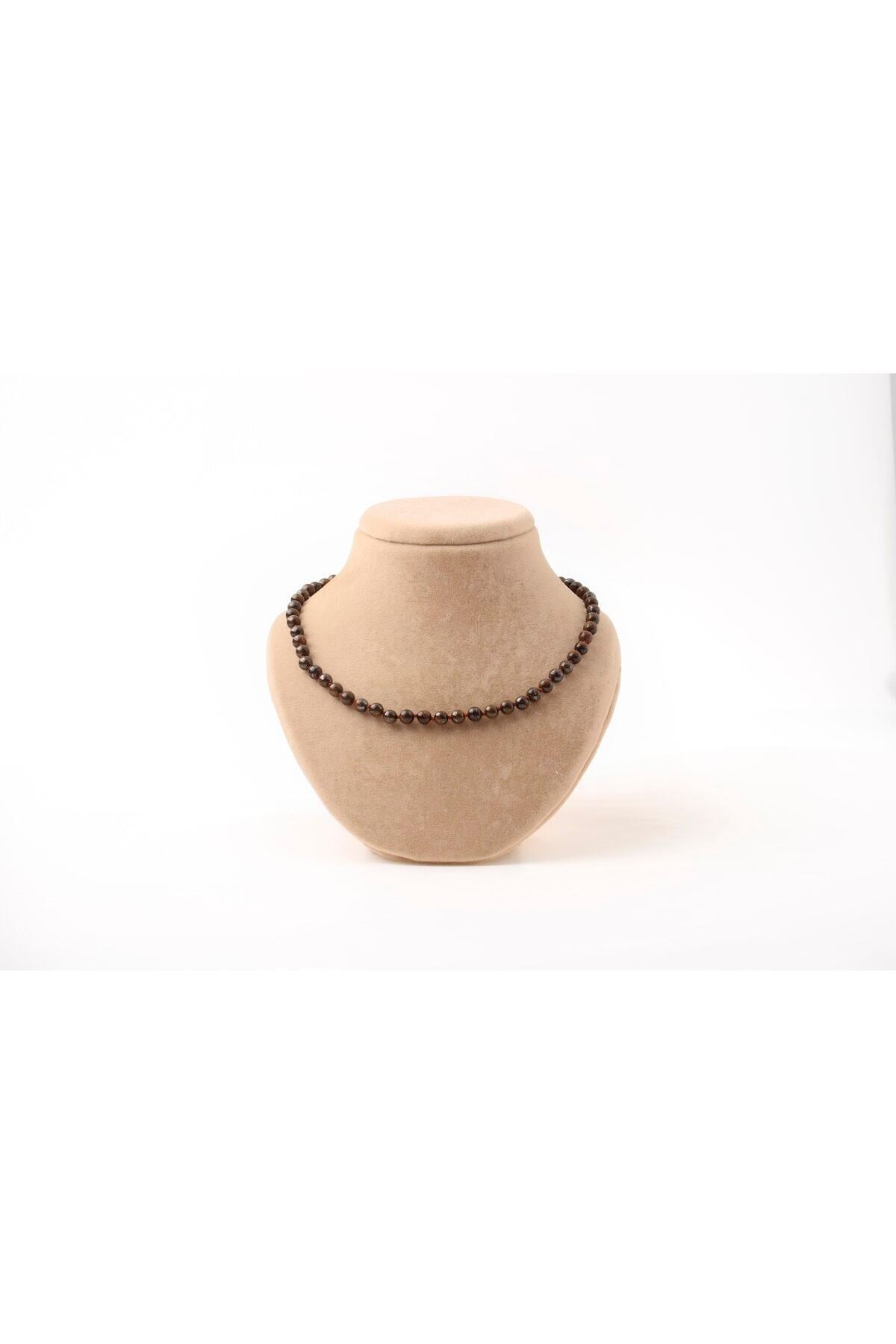 Sertifikalı Bronzit Doğaltaş Kolye 6 Mm, M566