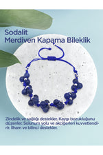 Sodalit Doğal Taş Merdiven Kapama Bileklik Özel Tasarım