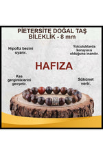 Sertifikalı Pietersite Doğal Taş Bileklik 8 Mm - B873