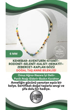 Sertifikalı Doğal Taş Anne Kolye 6 Mm - M407