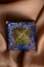 Sertifikalı Lapis Lazuli-Zebercet Doğal Taş Piramit P037