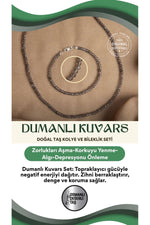 Sertifikalı Dumanlı Kuvars Doğal Taş Kolye ve Bileklik Seti