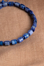 SERTİFİKALI Lapis Lazuli-Sodalit Doğal Taş Makrome Bileklik ODT224