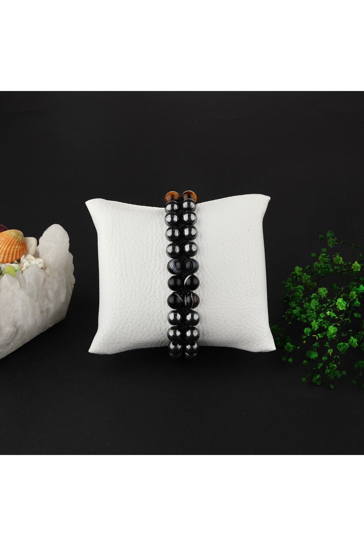 Sertifikalı Doğaltaş Gece Bileklik 8 Mm, B894
