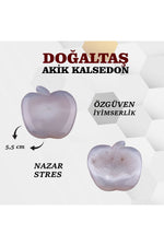 Sertifikalı Doğaltaş Akik Kalsedon 5,5 Cm D012