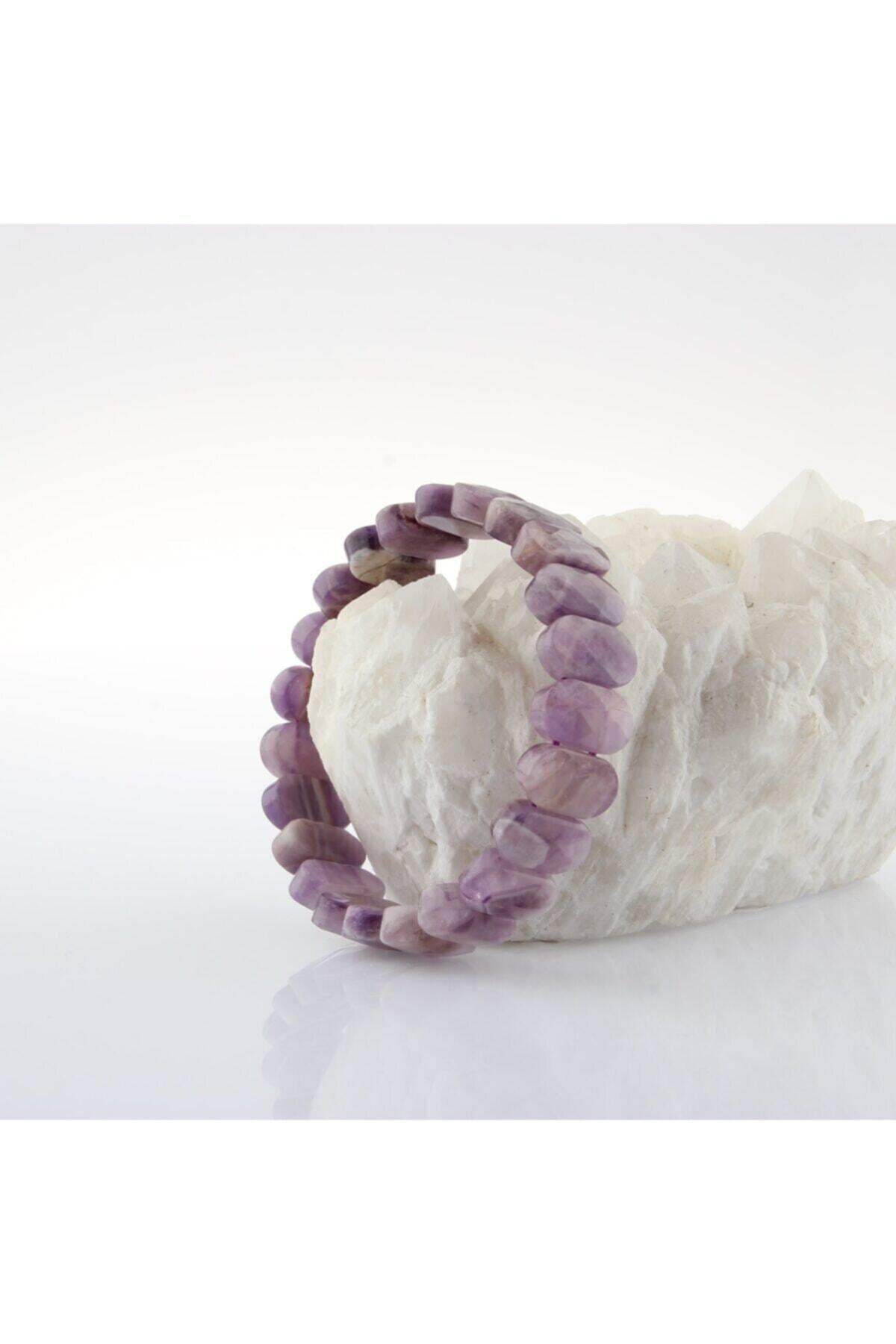 Ametist Doğal Taş Rolex Bileklik B788