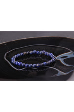 Sertifikalı Lapis Lazuli Doğal Taş Bileklik 6 Mm - B834