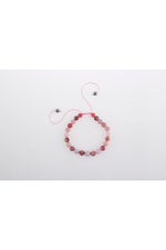 Pembe Kuvars, Pembe Opal, Altın Rutilli Kuvars, Hakiki Yemen Akiği, Rodokrozit, Kunzit Bileklik B905