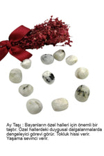 Sertifikalı - 10 Adet Ay Taşı Tımbıl Taş