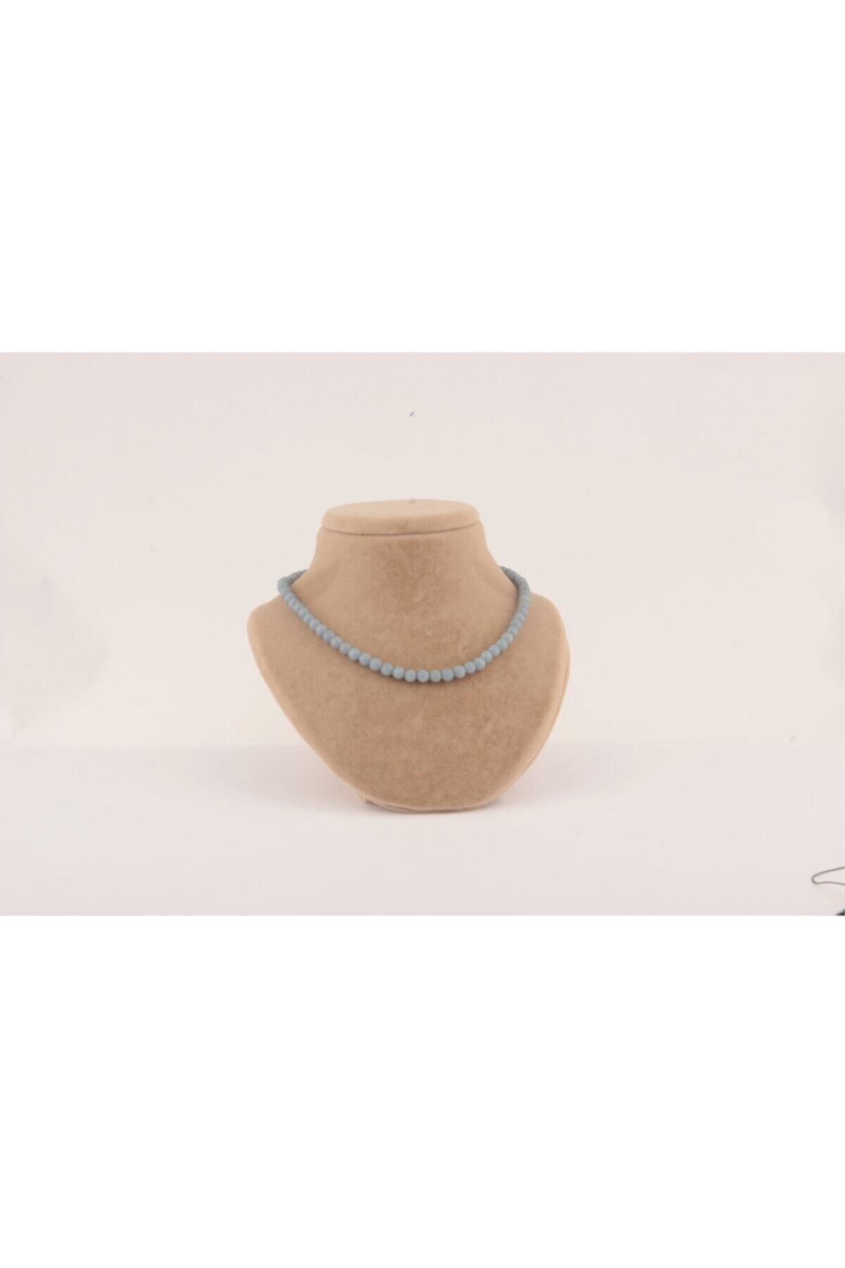 Sertifikalı Anjelit 6mm Kolye (DÜĞÜMSÜZ)