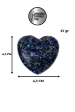 Sertifikalı Lapis Lazuli Doğal Taş Kalp Obje P048