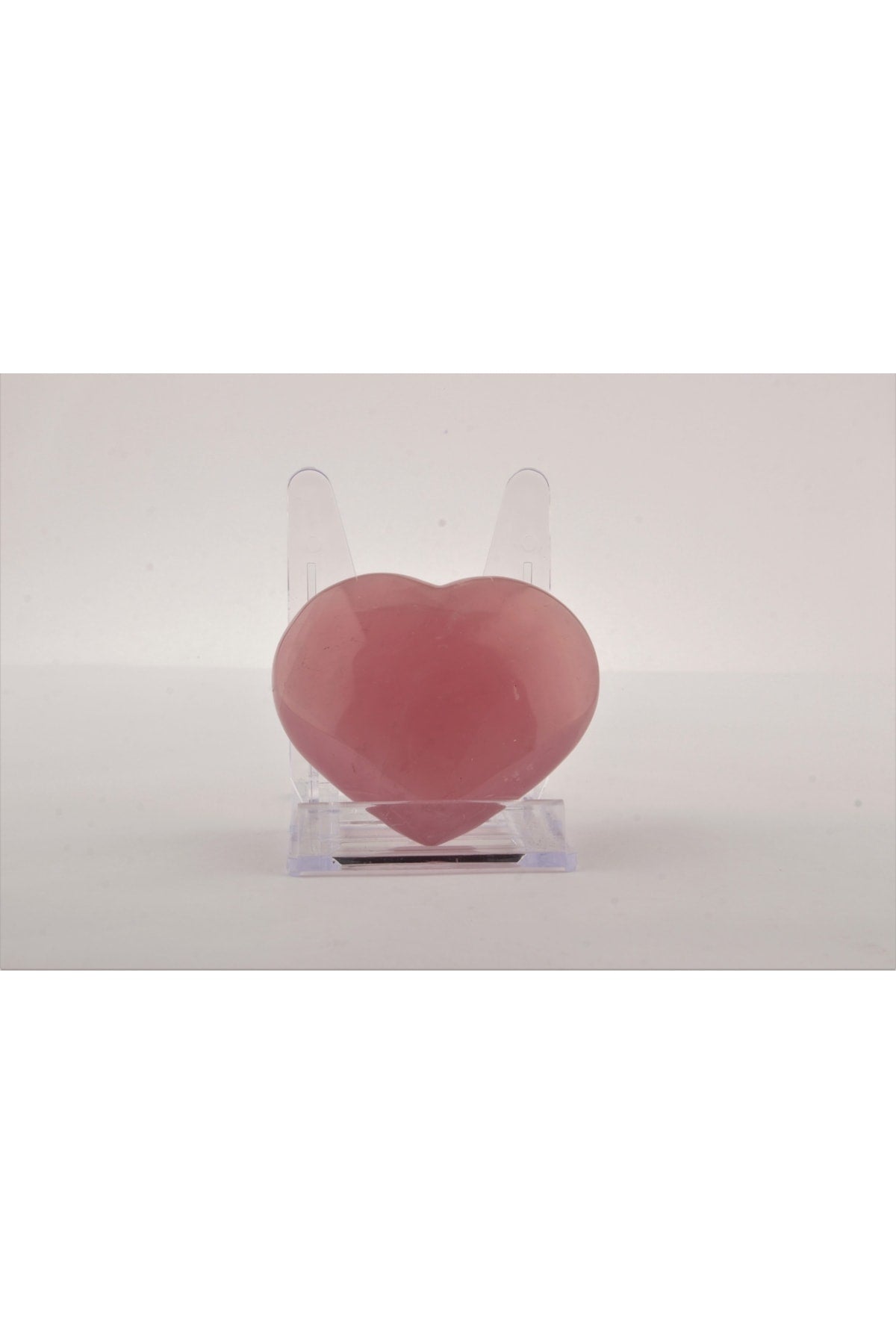 Sertifikalı Pembe Kuvars Kalpli ( Taşlar) Doğaltaş 8x8 Cm, D004