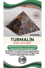 Sertifikalı Turmalin Doğal Taş Piramit No:1 P006