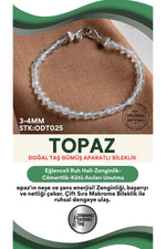 Sertifikalı Topaz Doğal Taş Bileklik ODT025