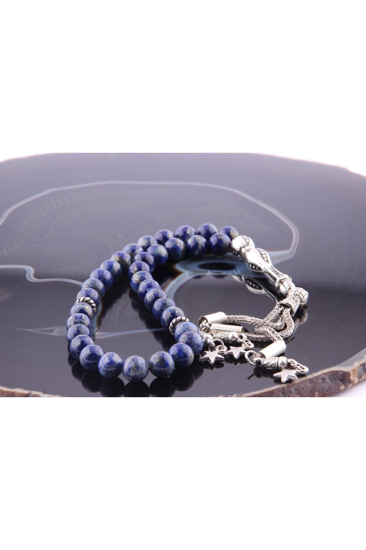 Sertifikalı Lapis Lazuli Doğal Taş Tesbih T184