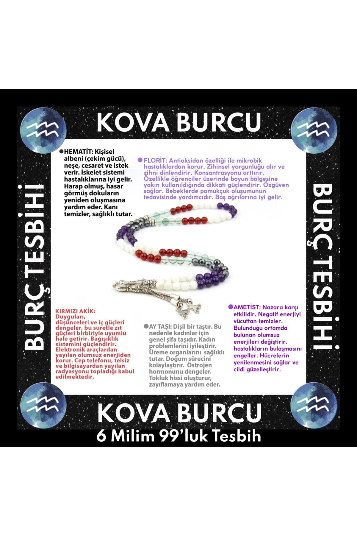 Sertifikalı Kova Burcu 99'luk Tesbih T089