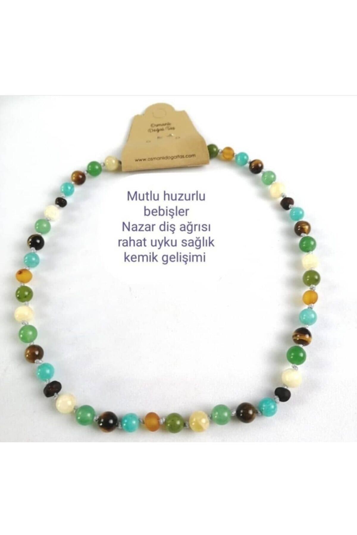 Sertifikalı Bebek Karışık Kehribar Kolye No:2 (33-35 CM)