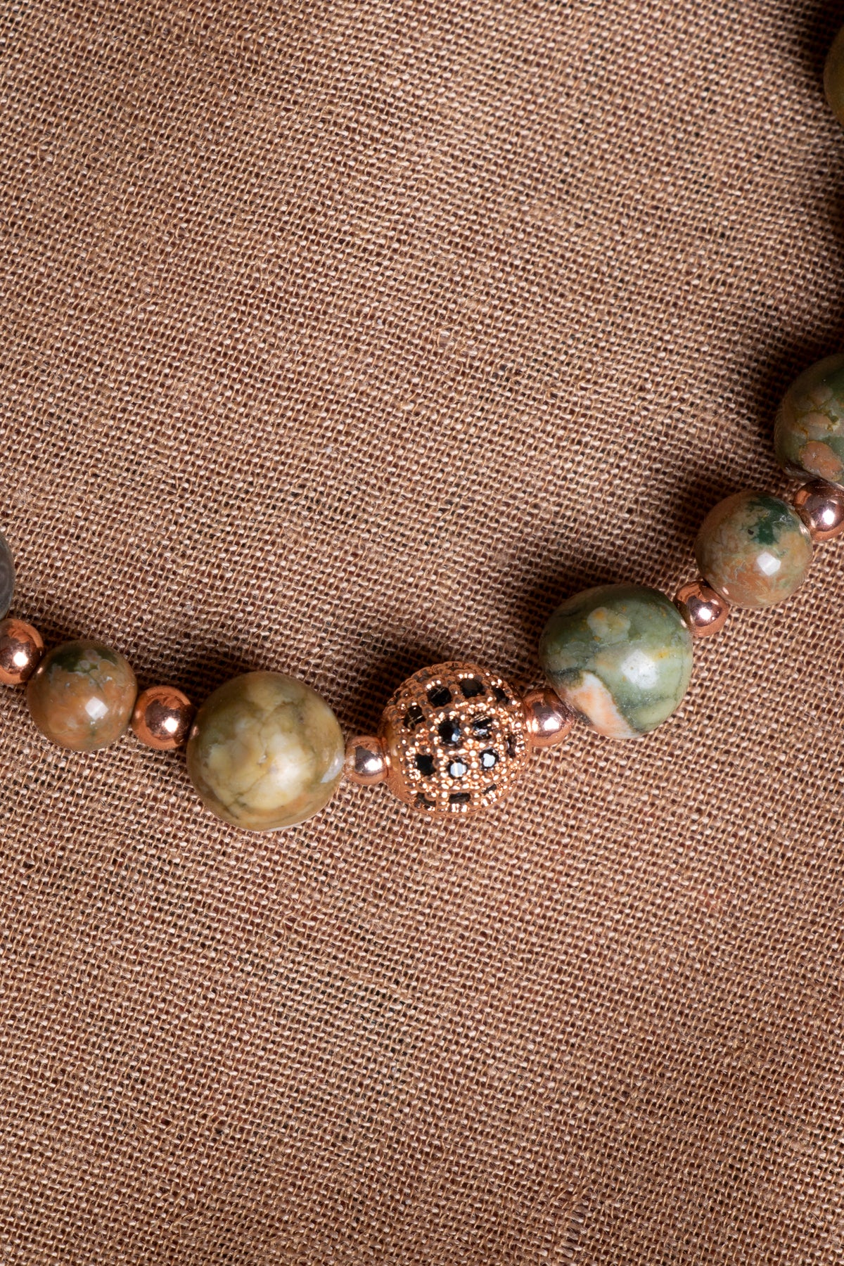 SERTİFİKALI Jasper Doğal Taş Bileklik 6-8 mm