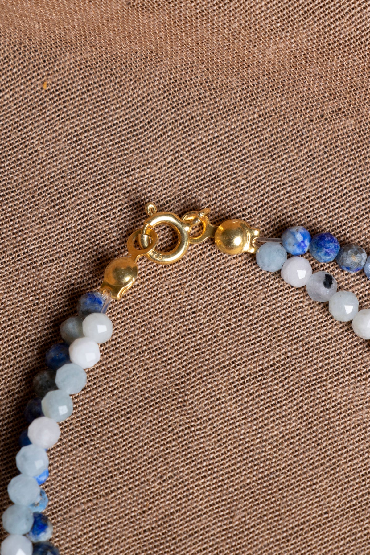 SERTİFİKALI Lapis Lazuli Akuamarin Doğal Taş Gümüş Kapama Bileklik