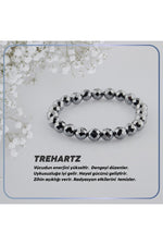 Sertifikalı Trehartz Doğal Taş Bileklik 8mm B127