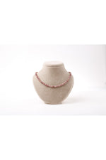 Sertifikalı Pembe Jasper Doğaltaş Kolye 6 Mm, M583