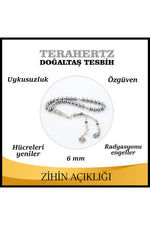 Sertifikalı Terahertz Doğaltaş Tesbih 6 Mm, T216