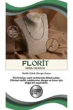 Sertifikalı Florit Doğal Taş Kolye