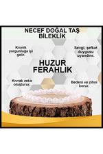 Sertifikalı Necef Doğal Taş Bileklik 6 Mm - B838