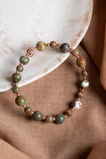 SERTİFİKALI Jasper Doğal Taş Bileklik 6-8 mm