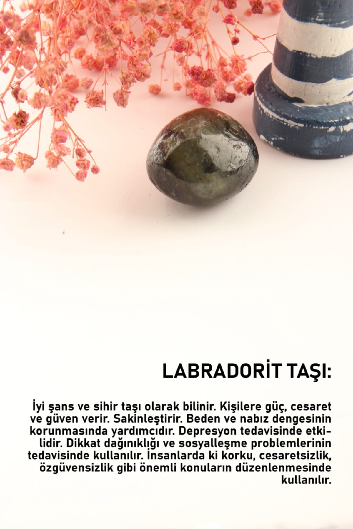 Sertifikalı Labradorit Tımbıl Doğal Taş