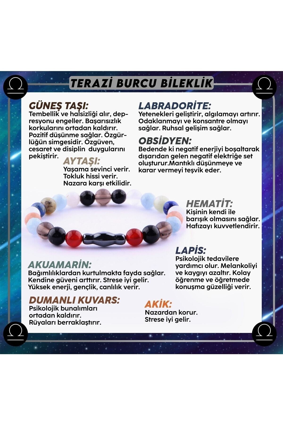 Terazi Burcu Erkek Bilekliği