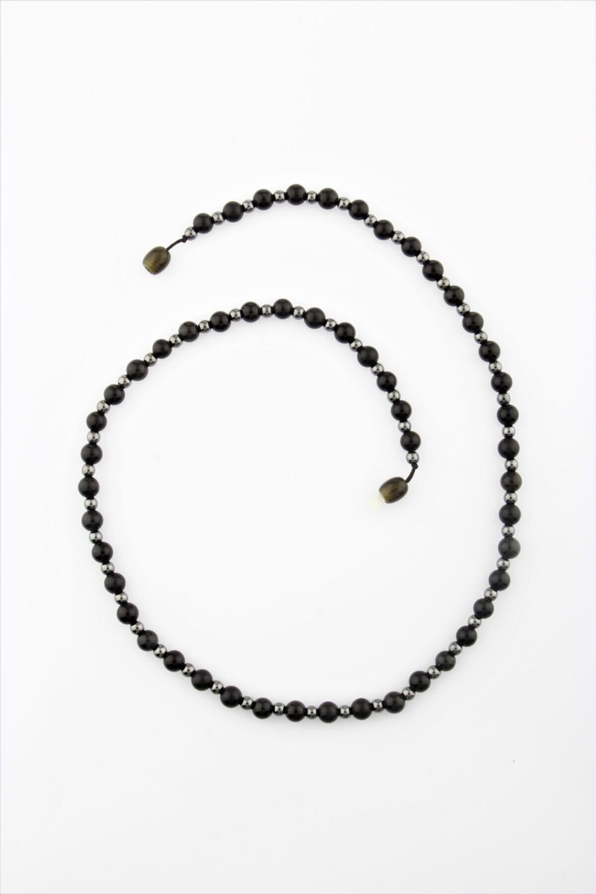 Sertifikalı Shungite Obsidyen Doğal Taş Kolye