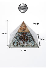 Sertifikalı Larimar Doğal Taş Piramit P019