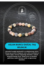 Sertifikalı Aslan Burcu Doğal Taş Bileklik B081