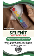 SERTİFİKALI Selenit Doğal Taş Çakra Obje ODT088