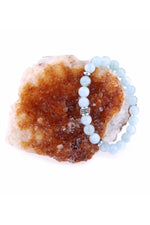 Sertifikalı Akuamarin (aquamarine)-doğaltaş Bileklik-8mm- B315