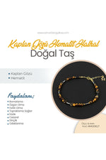 Sertifikalı Kaplan Gözü, Hematit Doğaltaş Halhal 6 Mm, B954