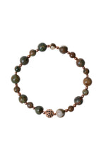 SERTİFİKALI Jasper Doğal Taş Bileklik 6-8 mm
