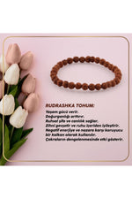 Sertifikalı Rudrashka Tohum Bileklik 6mm