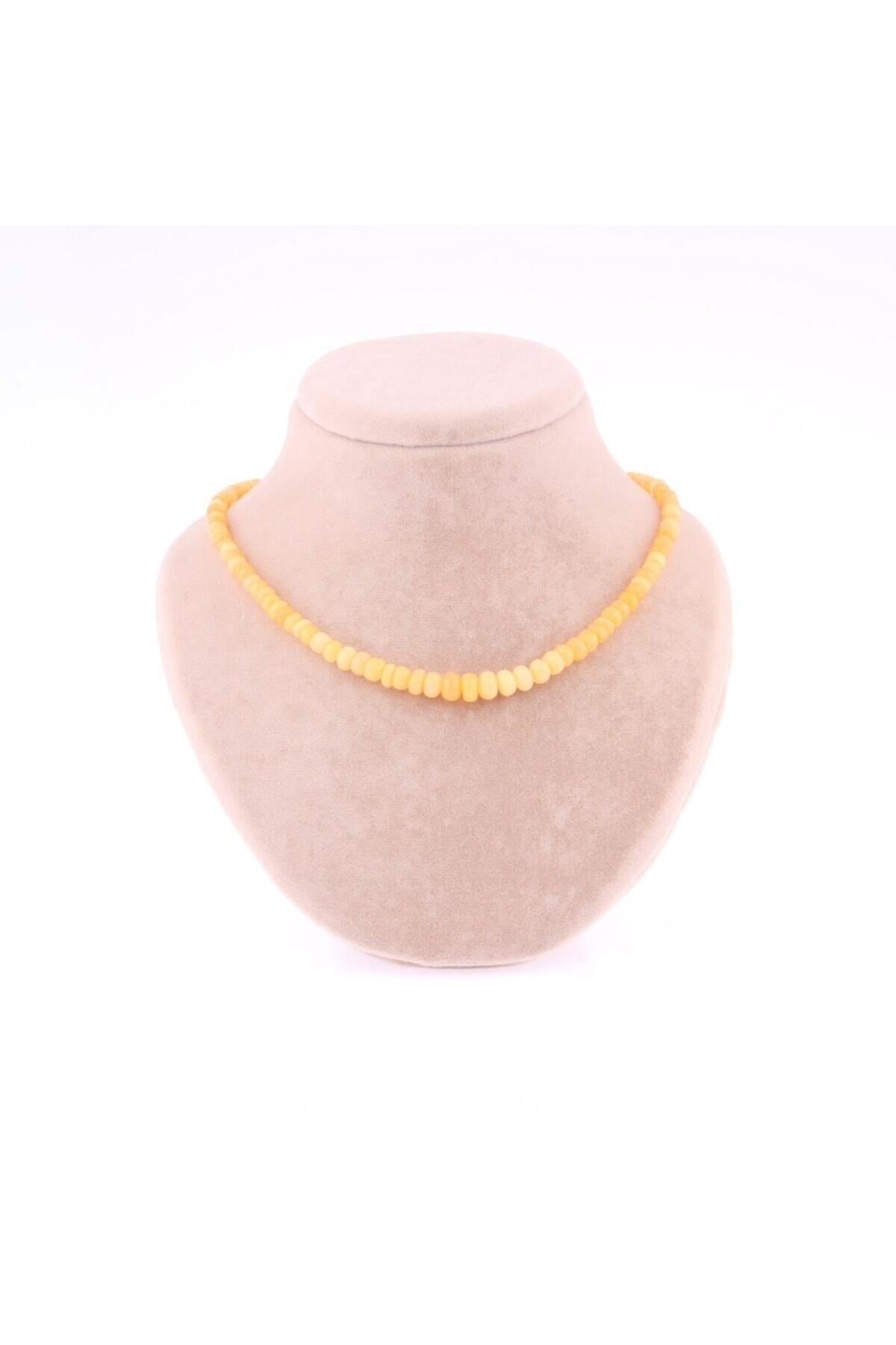 Sarı Opal Doğal Taş Kolye Bileklik Takımı Ts023