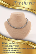 Sertifikalı Terahertz 6mm Kolye (DÜĞÜMSÜZ)
